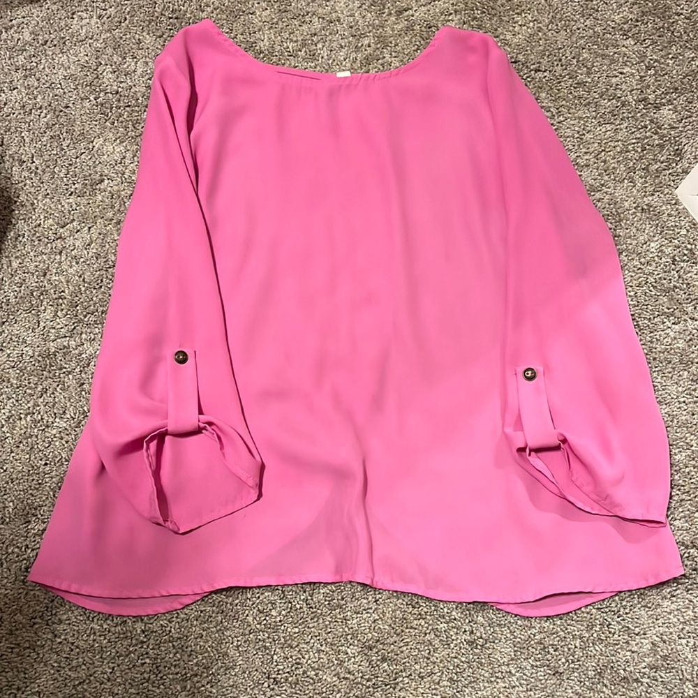 Hot pink dress shirt